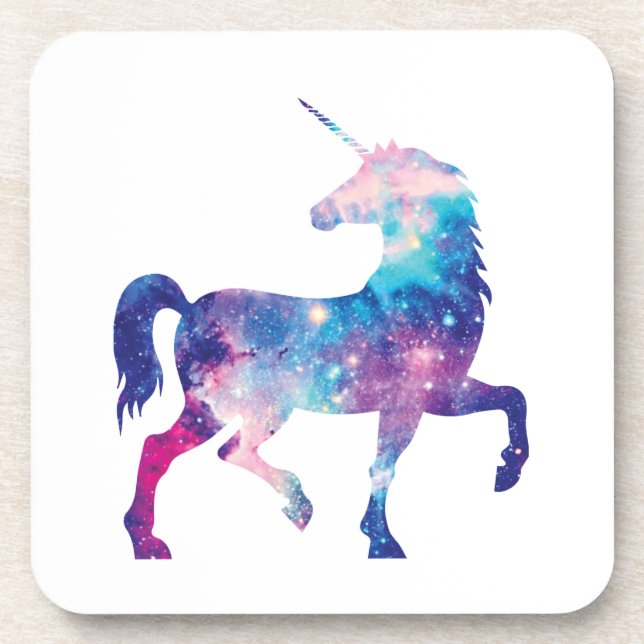 Sparkly Magical Unicorn Drink Coaster (Front)