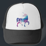 Sparkly Magical Unicorn Trucker Hat<br><div class="desc">Add your own text, or contact me if you'd like changes. I am happy to do custom design</div>