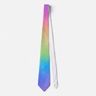 Sparkly Neon Rainbow Neck Tie