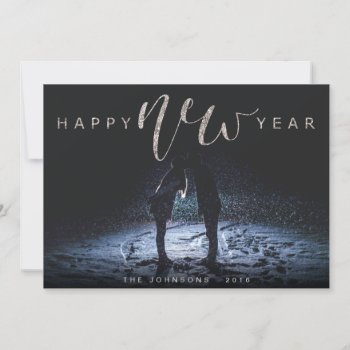 Sparkly New Year Holiday Card by Stacy_Cooke_Art at Zazzle