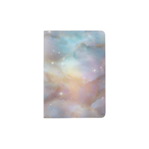 Sparkly Opalescent Gemstone Art Passport Holder