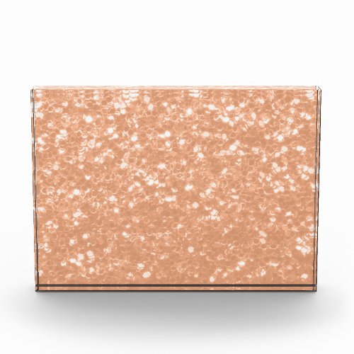 Sparkly peach faux sparkles color of year 2024 photo block
