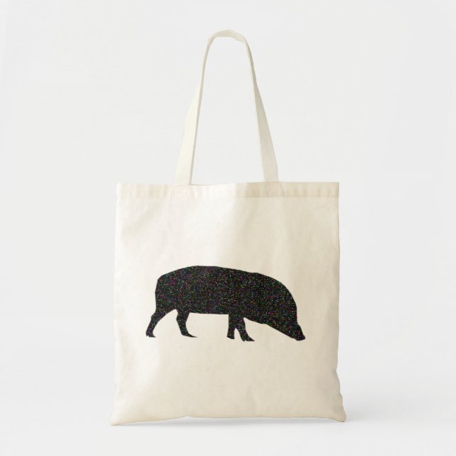 Sparkly Pig Budget Tote Bag (Front)