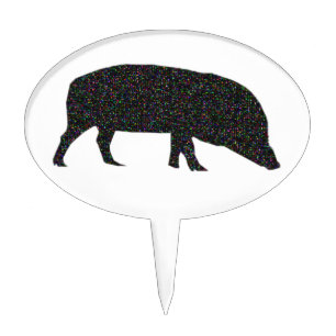 Sparkly Pig Cake Pick