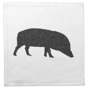 Sparkly Pig Napkin