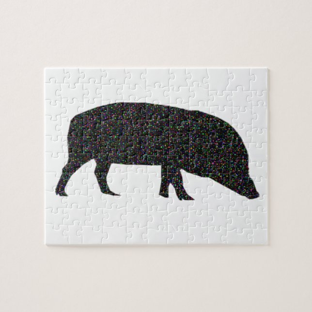 Sparkly Pig Puzzle (Horizontal)