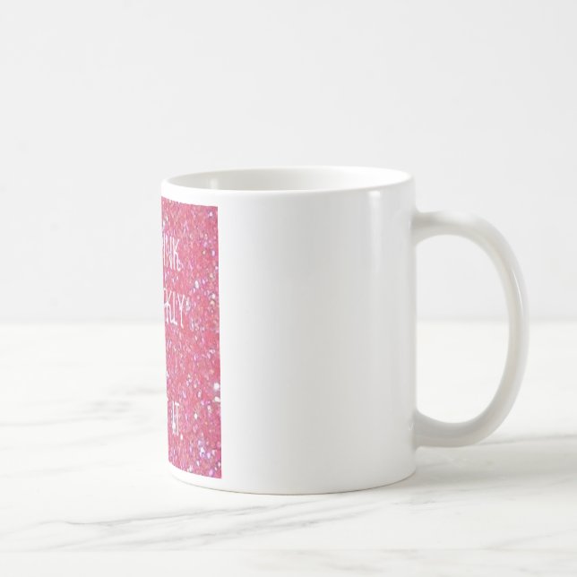 Sparkly Pink coffee mug (Right)