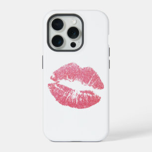 Sparkly Pink Lips iPhone 15 Pro Case