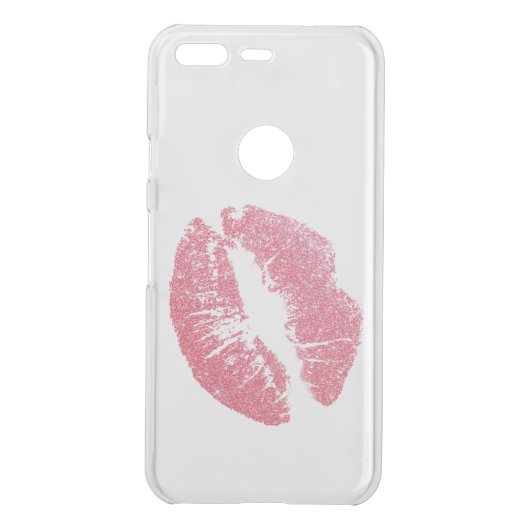 Sparkly Pink Lips Uncommon Google Pixel Case (Back)