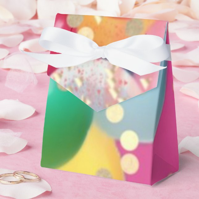 Sparkly Pink Party  Favor Boxes (Wedding)