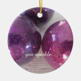 Sparkly Purple Christmas Decorations