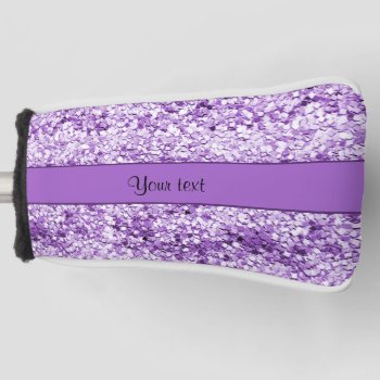 Sparkly Purple Glitter Golf Head Cover by kye_designs at Zazzle