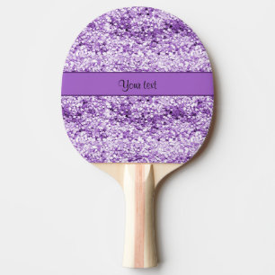 Sparkly Purple Glitter Ping-Pong Paddle