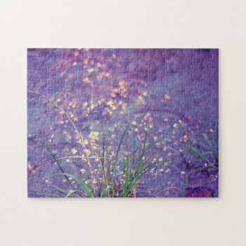 Sparkly Purple Rain Jigsaw Puzzle by RosaAzulStudio at Zazzle