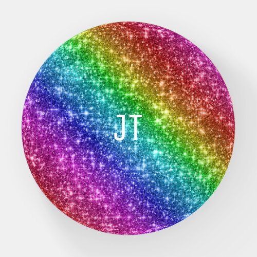 Sparkly Rainbow Glitter Paperweight