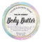 Sparkly Rainbow Pastel Colored Body Butter Labels