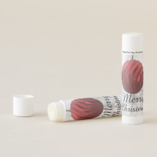 Sparkly Red Ornament Ball Christmas Lip Balm