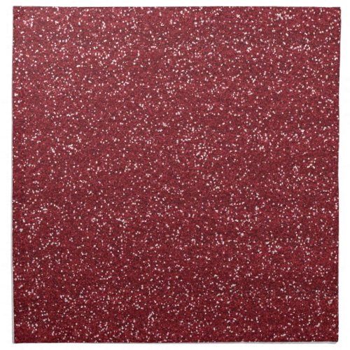 Sparkly Red  Silver Glitter Napkin