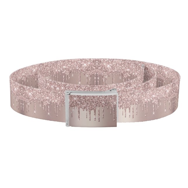 Sparkly Rose Gold Glitter Belt (Coil)