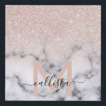 Sparkly Rose Gold Glitter Marble Ombre Faux Canvas Print<br><div class="desc">This elegant and girly pattern is perfect for the modern woman. It features faux printed sparkly rose gold glitter on top of a black and with marble pattern in the style of an ombre gradient. It's trendy, cool, chic, luxe, and stylish. ***IMPORTANT DESIGN NOTE: For any custom design request such...</div>