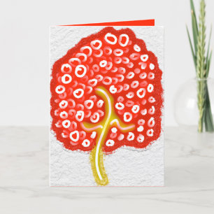 Sparkly Rosh Hashanah apple tree ראש השנה Letterpress Thank You Card