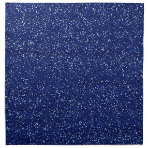 Sparkly Royal Blue & Silver Glitter Napkin