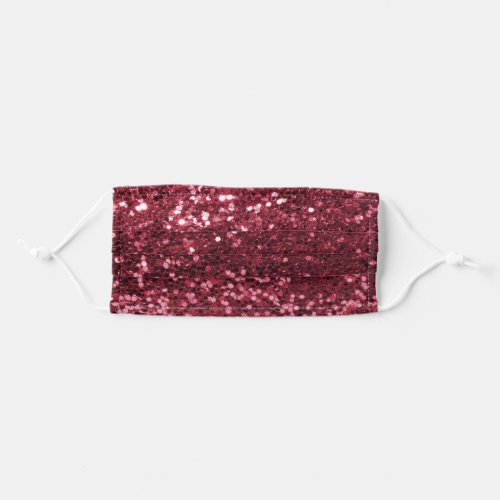 Sparkly Ruby Bling Faux Glitter Face Mask