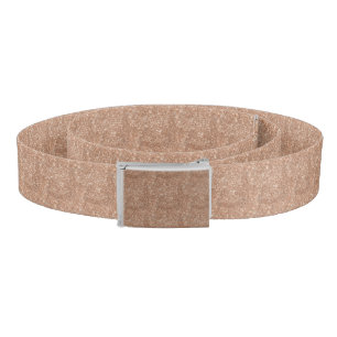 Sparkly Shiny Glitter Rose Gold Belt