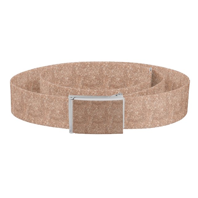 Sparkly Shiny Glitter Rose Gold Belt (Coil)