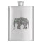 Sparkly silver mosaic glitter Elephant