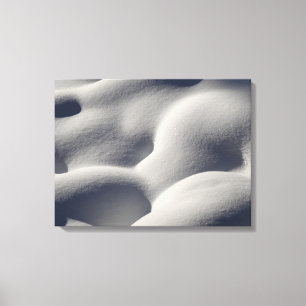 Sparkly Snow Mounds Abstract Nature Canvas Print
