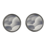 Sparkly Snow Mounds Abstract Nature Cufflinks