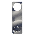 Sparkly Snow Mounds Abstract Nature Door Hanger