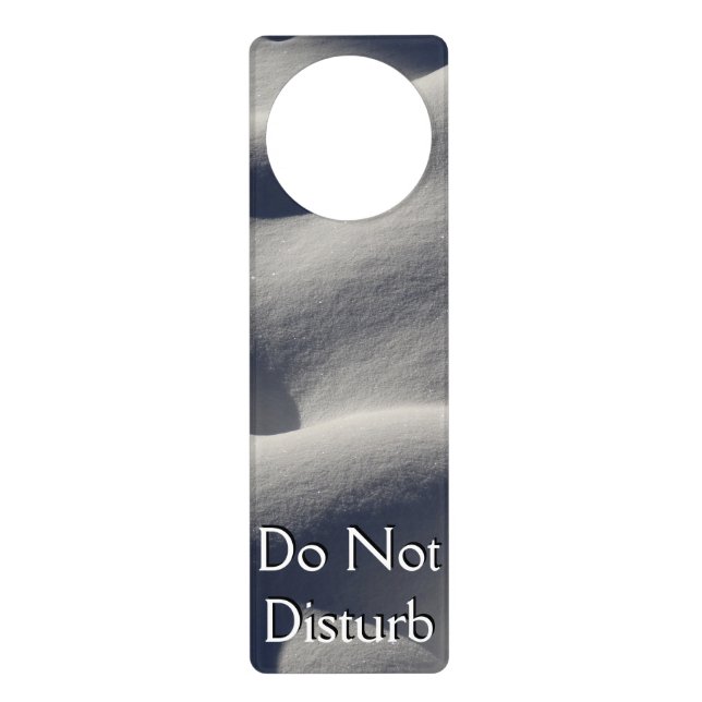 Sparkly Snow Mounds Abstract Nature Door Hanger (Front)