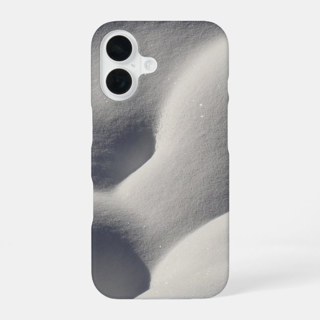 Sparkly Snow Mounds Abstract Nature iPhone Case (Back)
