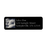 Sparkly Snow Mounds Abstract Nature Label