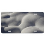 Sparkly Snow Mounds Abstract Nature License Plate