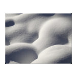 Sparkly Snow Mounds Abstract Nature Photography Canvas Print