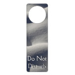 Sparkly Snow Mounds Abstract Nature Photography Door Hanger