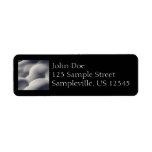 Sparkly Snow Mounds Abstract Nature Photography Label