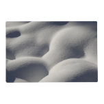Sparkly Snow Mounds Abstract Nature Photography Placemat