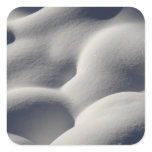 Sparkly Snow Mounds Abstract Nature Photography Square Sticker