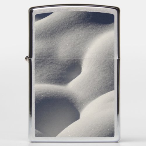 Sparkly Snow Mounds Abstract Nature Photography Zippo Lighter