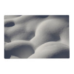 Sparkly Snow Mounds Abstract Nature Placemat