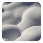 Sparkly Snow Mounds Abstract Nature Square Sticker