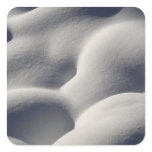 Sparkly Snow Mounds Abstract Nature Square Sticker