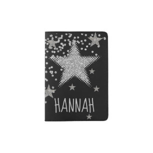Sparkly Stars Personnalised Passport Holder