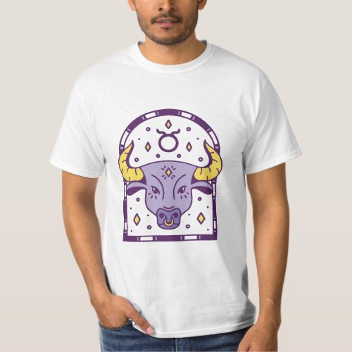 SPARKLY TAURUS ZODIAC SIGN  T_Shirt