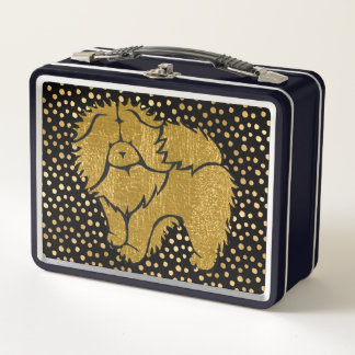 SPARKLY THANG Chow- faux metallic- LUNCH BOX