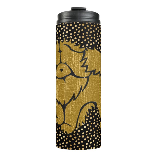 SPARKLY THANG Chow faux metallic thermal tumbler (Front)